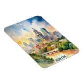 オースティンシティウォーター絵画カラー マグネット (右側)