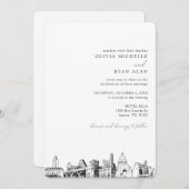 オースティンスカイラインデスティネーションウェディング招待状 招待状 (正面/裏面)
