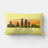 オースティンスカイライン緯度 ランバークッション (正面)