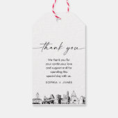 オースティンスカイラ結婚インの感謝メッセージカード ギフトタグ (裏面)
