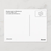 オースティンダウンタウンウィズブルーボンネット ポストカード (裏面)