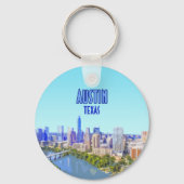 オースティンダウンタウンテキサス州ヴィンテージ キーホルダー (正面)