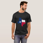 オースティンテキサスフラグステートテキサスマップフラグ Tシャツ (正面フル)