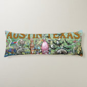 オースティンテキサス州おもしろいの地図 ボディピロー (正面)