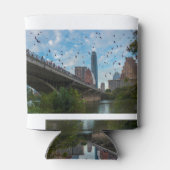 オースティンテキサス州こうもりコングレスブリッジダウンタウン 缶クーラー (裏面)