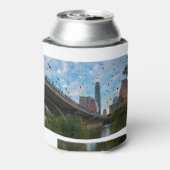 オースティンテキサス州こうもりコングレスブリッジダウンタウン 缶クーラー (缶裏面)