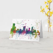 オースティンテキサス州のスカイライン カード (黄色い花)