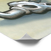 オースティンテキサス州の地図 ポスター (角)