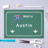 オースティンテキサス州のtxの州間幹線道路の高速道路の道: 薄葉紙 (クラフト)