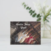 オースティンテキサス州ギターズギター ポストカード (スタンド正面)