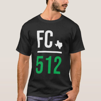 オースティンテキサス州サッカー512フットボールファンマッチデーバッジ Tシャツ