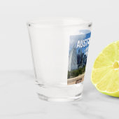 オースティンテキサス州シティスカイライン写真 ショットグラス (左)
