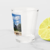 オースティンテキサス州シティスカイライン写真 ショットグラス (右)