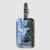 オースティンテキサス州シティスカイライン写真 ラゲッジタグ (正面縦)