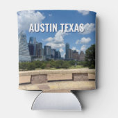 オースティンテキサス州シティスカイライン写真 缶クーラー (裏面)