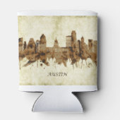 オースティンテキサス州シティスケープ 缶クーラー (裏面)