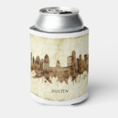オースティンテキサス州シティスケープ 缶クーラー (缶裏面)