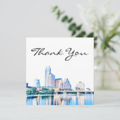 オースティンテキサス州スカイラインサンキューカード サンキューカード (スタンド正面)