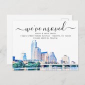 オースティンテキサス州スカイライン移動案内はがき 案内ポストカード (正面/裏面)