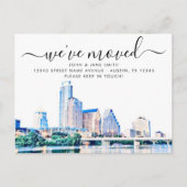 オースティンテキサス州スカイライン移動案内はがき 案内ポストカード (正面)