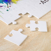 オースティンテキサス州スカイライン ジグソーパズル (側面)