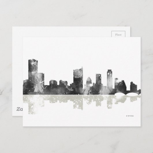 オースティンテキサス州スカイライン ポストカード (正面/裏面)