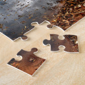 オースティンテキサス州ダウンタウンスカイラインfrom Ladybird Lake ジグソーパズル (側面)