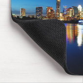 オースティンテキサス州ダウンタウンナイトスカイラインラディバードレイク マウスパッド (コーナー)