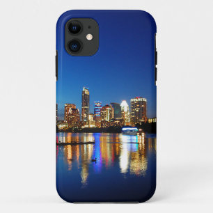 オースティンテキサス州ダウンタウンナイトスカイラインラディバードレイク iPhone 11 ケース