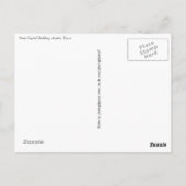 オースティンテキサス州ボートはがき ポストカード (裏面)