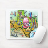 オースティンテキサス州マンガの地図 マウスパッド (マウス)