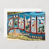 オースティンテキサス州ムラルウォール ポストカード (正面/裏面)