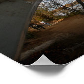 オースティンテキサス州ラディバードレイクトレイル歩行者専用橋 ポスター (角)