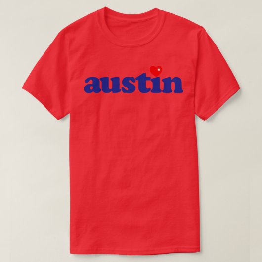 オースティンテキサス州ラブ Tシャツ (デザイン正面)