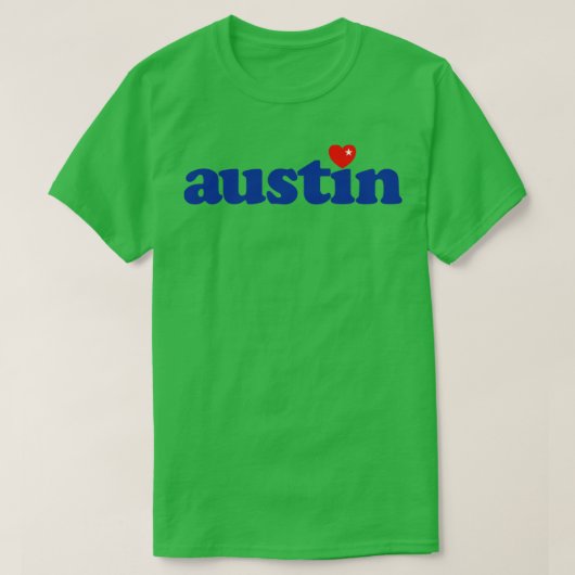 オースティンテキサス州ラブ Tシャツ (デザイン正面)