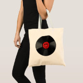 オースティンテキサス州レコードミュージカルギフトfor Hipster トートバッグ (正面(商品))