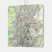 オースティンテキサス州ヴィンテージトポ セラミックオーナメント (左)