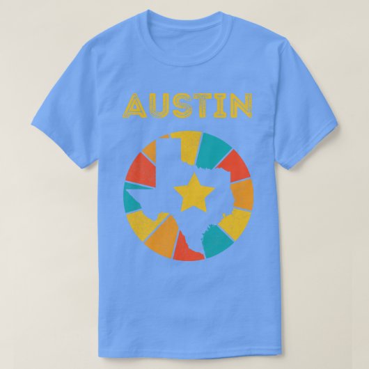 オースティンテキサス州ヴィンテージ動揺してお土産1 Tシャツ (デザイン正面)