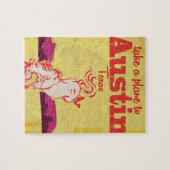 オースティンテキサス州ヴィンテージ旅行ポスター ジグソーパズル (横)