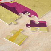 オースティンテキサス州ヴィンテージ旅行ポスター ジグソーパズル (側面)