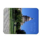 オースティンテキサス州州キャピトル建物 マグネット (横)