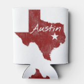 オースティンテキサス州州スター 缶クーラー (裏面)