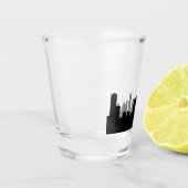 オースティンテキサス州市の有名なスカイラインショットグラス ショットグラス (左)