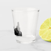 オースティンテキサス州市の有名なスカイラインショットグラス ショットグラス (右)