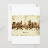 オースティンテキサス州市の町並み シーズンポストカード (正面/裏面)