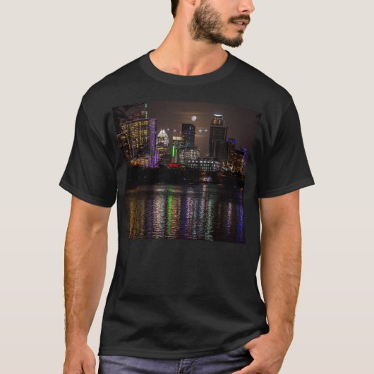 オースティンテキサス州満月 Tシャツ (正面)