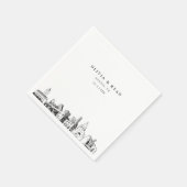 オースティンテキサス州結婚ズカクテルナプキン スタンダードカクテルナプキン (角)