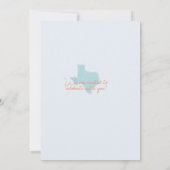 オースティンテキサス州結婚ズスイート 招待状 (裏面)