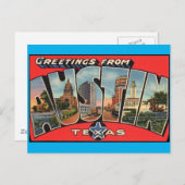 オースティンテキサス州葉書からの挨拶 ポストカード (正面/裏面)