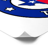 オースティンテキサス州 ポスター (角)